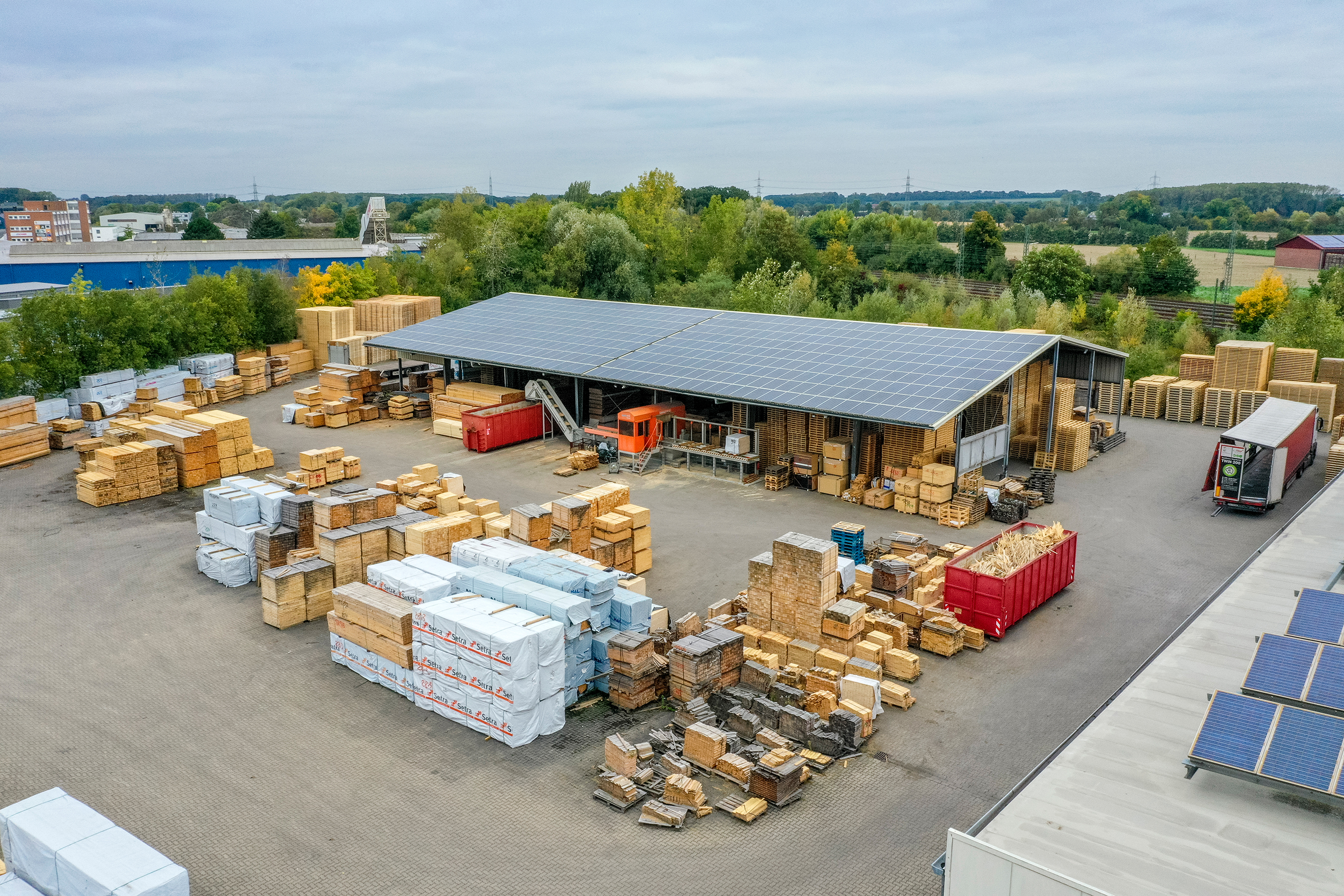 Palleten Bild gestapelt